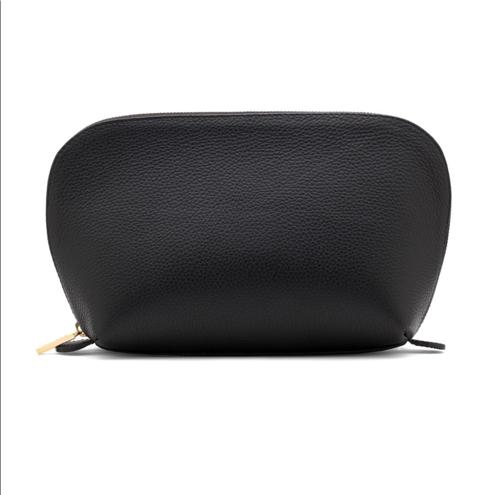 Cuyana Large Pebbled Leather Accessory Pouch